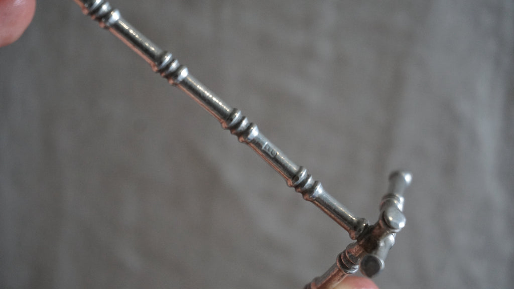 Set of Ten Silver Plated Bamboo Knife Rests