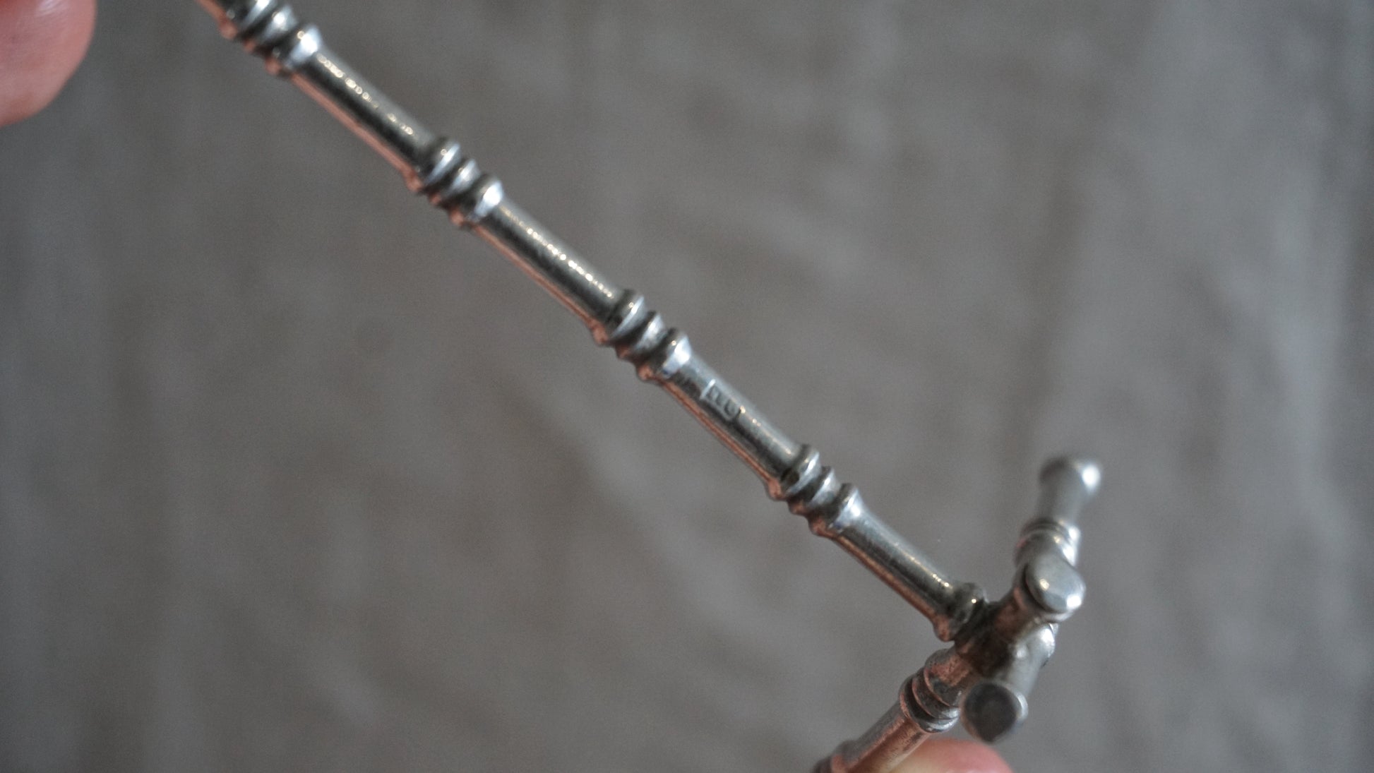 Set of Ten Silver Plated Bamboo Knife Rests