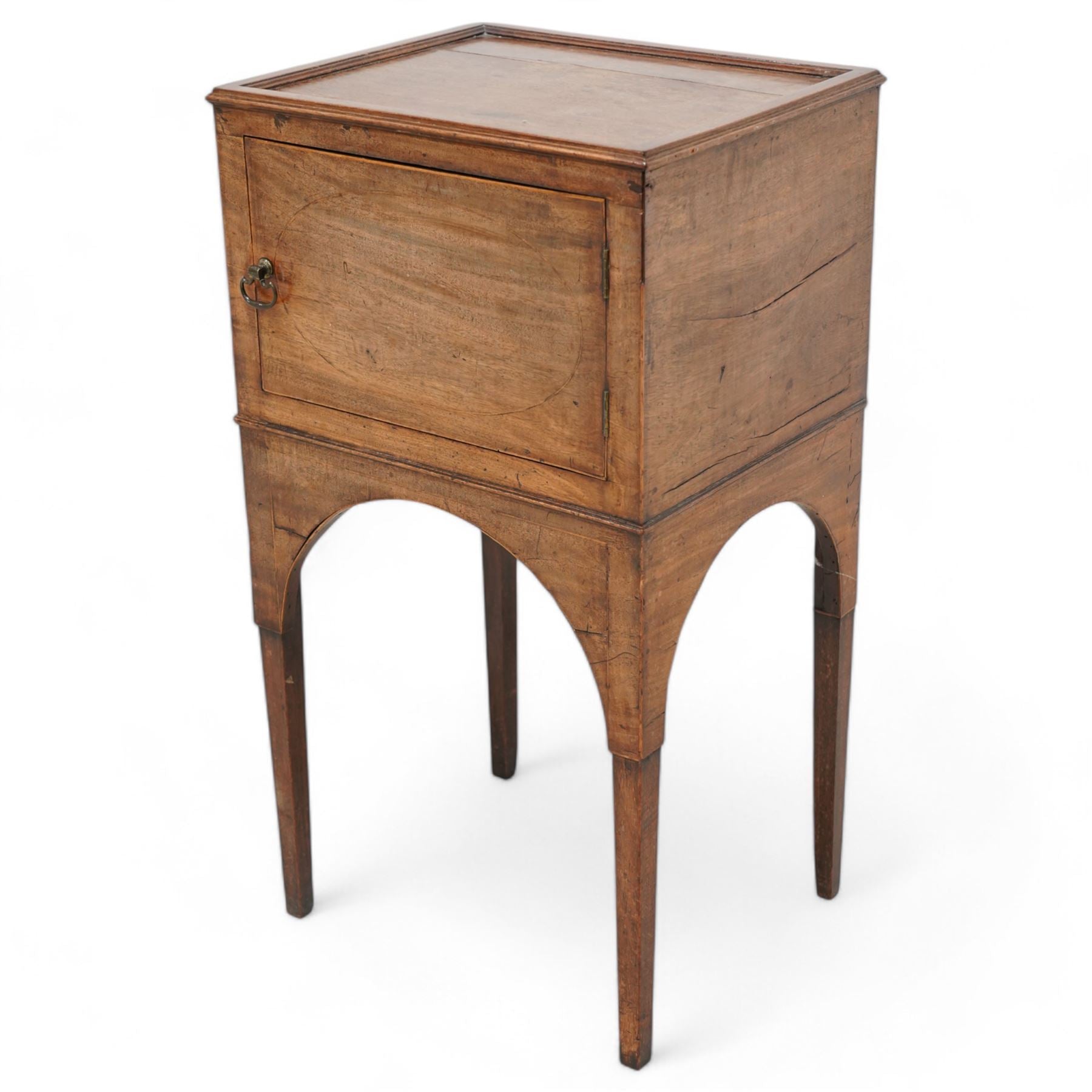 George III Mahogany Bedside Cabinet