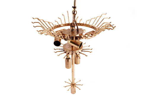 Art Deco Style Brass Chandelier