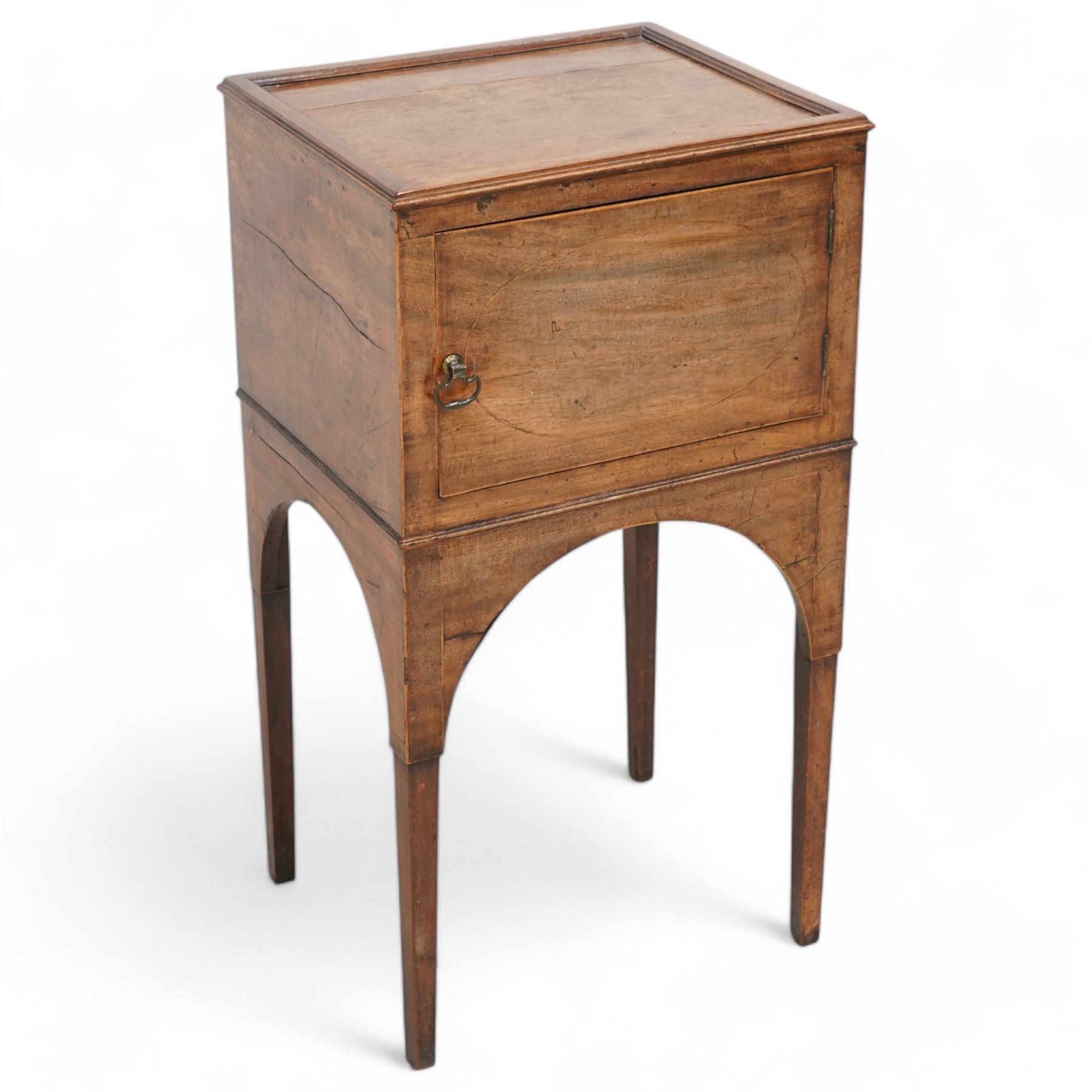 George III Mahogany Bedside Cabinet